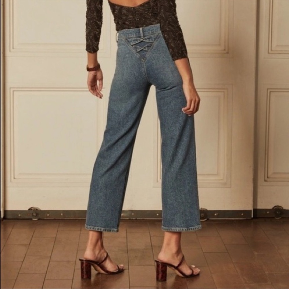 Boyish The Mikey High Rise Wide Leg Jeans in Starfight (30) - Picture 3 of 15